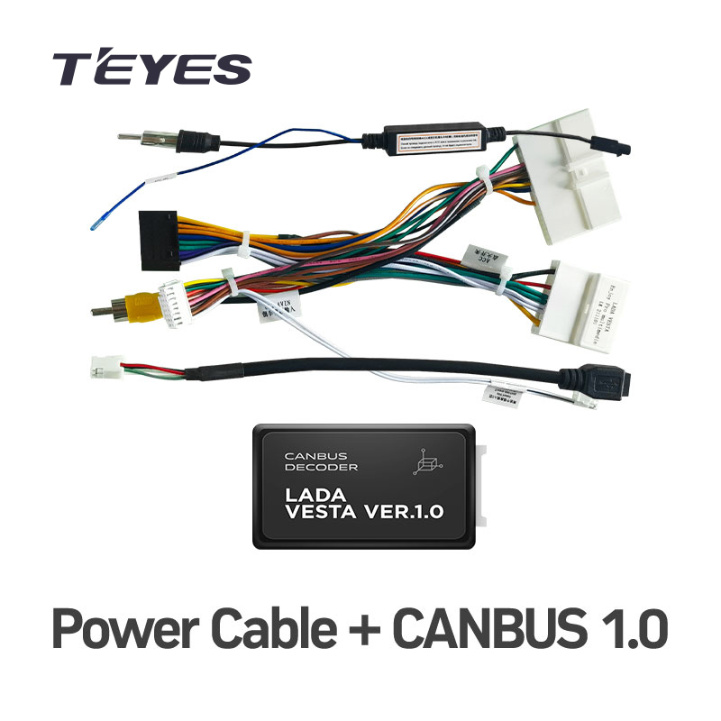 TEYES For LADA VESTA Enjoy Pro 2021 Кабель питания + Canbus 1.0 купить ...