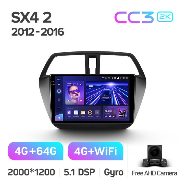Магнитола Teyes CC3 2K 4-64 Suzuki SX4 2 S-Cross 2012 — 2016 10.2 ...