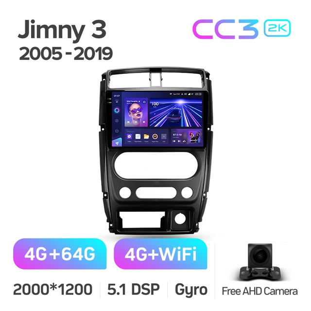 Магнитола Teyes CC3 2K 4-64 Suzuki Jimny 3 2005 — 2019 9.0" купить в ...