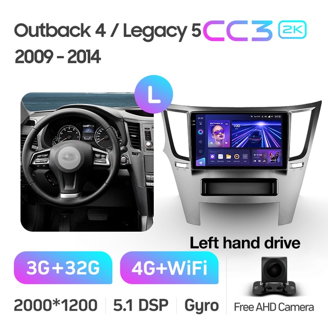 Магнитола Teyes CC3 2K 3-32 Subaru Outback 4 BR 2009 — 2014 9.0" купить ...