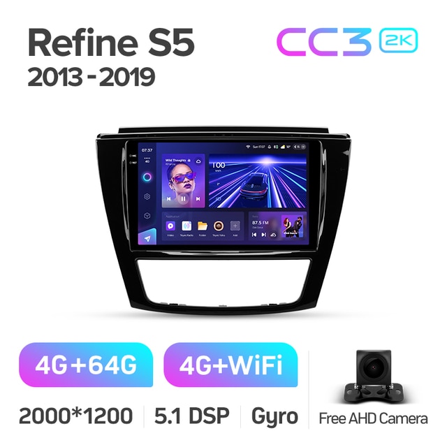 Магнитола Teyes CC3 2K 4-64 JAC Refine S5 2013 — 2019 9.0" купить в ...