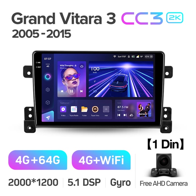 Магнитола Teyes CC3 2K 4-64 Suzuki Grand Vitara 3 2005 — 2015 9.0 ...