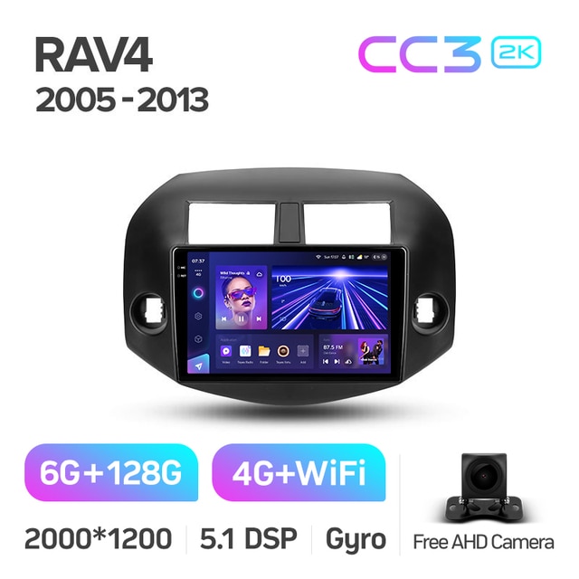 Магнитола Teyes CC3 2K 6-128 Toyota RAV4 3 XA30 2005 — 2016 10.2 ...